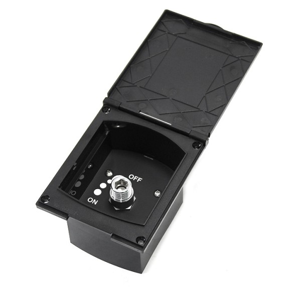 Внешний вывод в боксе с регулировкой подачи 1/2" SUNFINE, черный