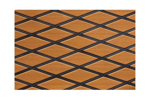 Покрытие палубное EVA, 1900х700х6мм, самоклеящееся, светло-коричневое, тип "D", упаковка 2 листа, Marine Rocket