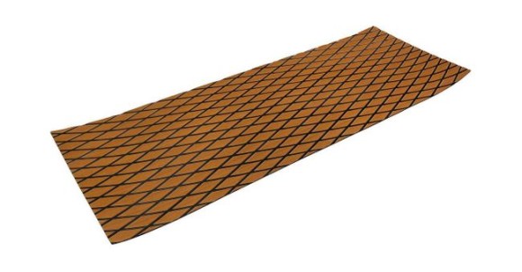 Покрытие палубное EVA, 1900х700х6мм, самоклеящееся, светло-коричневое, тип "D", упаковка 2 листа, Marine Rocket