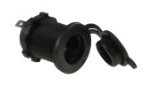 Разъем прикуривателя врезной, чёрный