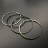 Кольца поршневые, комплект на один поршень Yamaha F40-50 (0.50mm) (Yamaha)