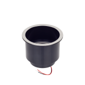 Подстаканник Skipper, черный ABS пластик, подсветка