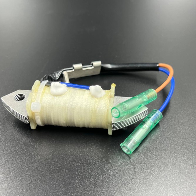 Катушка зажигания подмаховиковая Yamaha F9.9-15 (01030203) (Yuelang)