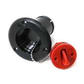 Заливная горловина для бака под топливо SEAFLO (Fuel) 38мм, черная