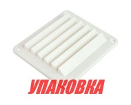 Решетка воздухозаборника 143х125х17 мм, белый (упаковка из 20 шт.) Решетка воздухозаборника 143х125х17 мм, белый (упаковка из 20 шт.)