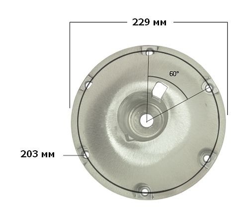 Основание 229 мм накладное для стоек Taper-Lock