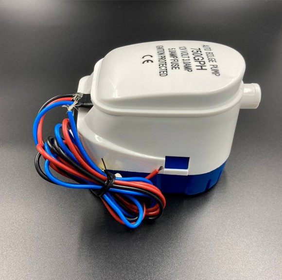 Помпа осушительная автоматическая с поплавком 750GPH (12V) (2838,75 л/ч)  (PREMARINE) Помпа осушительная автоматическая с поплавком 750GPH (12V) (2838,75 л/ч)  (PREMARINE)