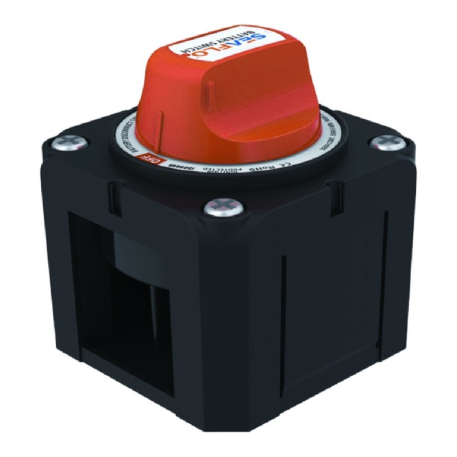 Переключатель батарей SeaFlo 300-500А, 6V-32V, четырёхпозиционный