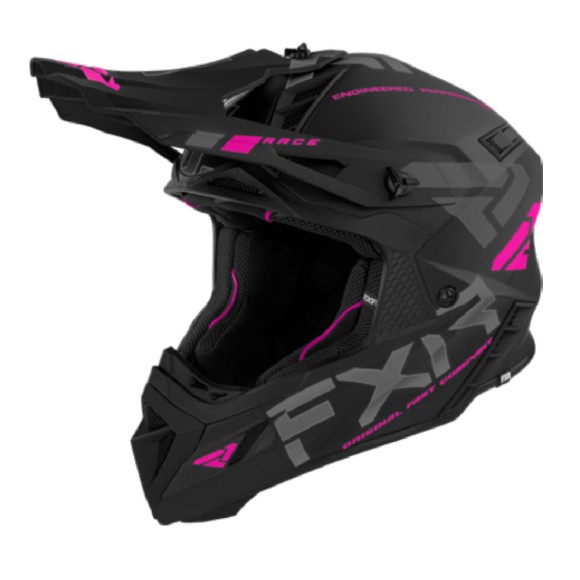 Шлем FXR Helium Race Div Black/Elec Pink, XS