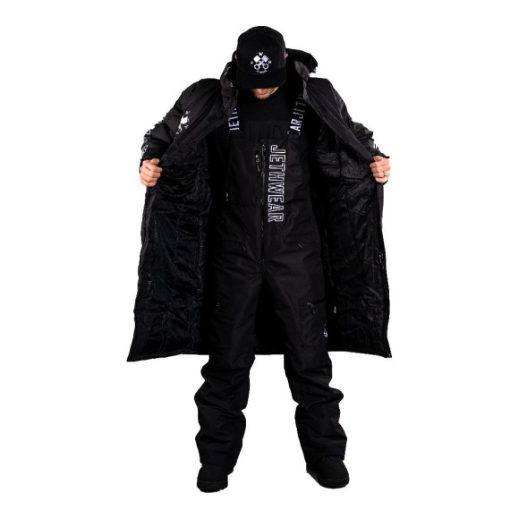 Пальто Jethwear JW с утеплителем Black/White, L Пальто Jethwear JW с утеплителем Black/White, L