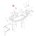 Втулка резиновая в поддон Yamaha 20-30 (90480-17M08) (Yamaha)