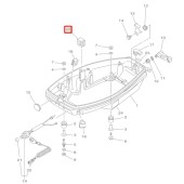 Втулка резиновая в поддон Yamaha 20-30 (90480-17M08) (Yamaha)