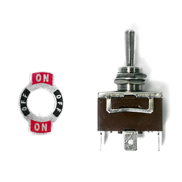 Переключатель тумблерный 3 пина SUNFINE вкл-выкл-вкл Переключатель тумблерный 3 пина SUNFINE вкл-выкл-вкл