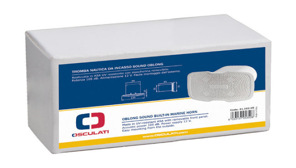 Сигнал звуковой электрический врезной, Osculati