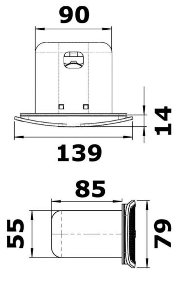 Сигнал звуковой электрический врезной, Osculati