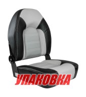 Кресло складное PREMIUM, цвет серый/темно-серый (упаковка из 2 шт.)