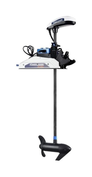 Троллинговый электромотор MakoShark 55 lbs/137 см/12v/GPS (электроякорь), белый Троллинговый электромотор MakoShark 55 lbs/137 см/12v/GPS (электроякорь), белый