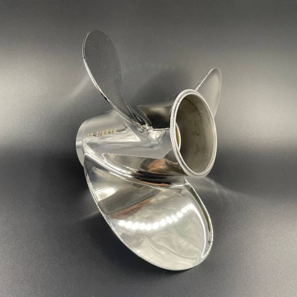 Гребной винт Yamaha 40-55, F30-60 (3X10 3/8X14) (Сталь) (POLASTORM MEGARA)