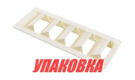 Решетка воздухозаборника 340х121х50 мм, белый (упаковка из 20 шт.) Решетка воздухозаборника 340х121х50 мм, белый (упаковка из 20 шт.)