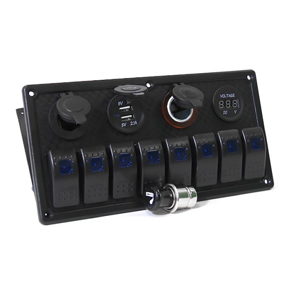 Многофункциональная панель с переключателями на 8 клавиш Многофункциональная панель с переключателями на 8 клавиш