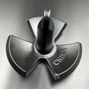 Якорь речной 3-х лепестковый (черный) с ПВХ покрытием 6.8кг (15LB) (Allshine)
