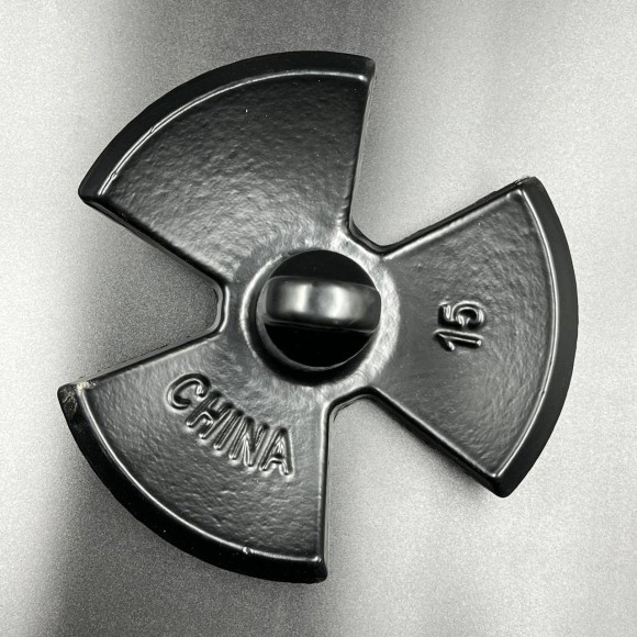 Якорь речной 3-х лепестковый (черный) с ПВХ покрытием 6.8кг (15LB) (Allshine)