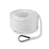 Трос (конец) якорный Skipper плетеный, 12мм, нейлон 30м, белый Трос (конец) якорный Skipper плетеный, 12мм, нейлон 30м, белый
