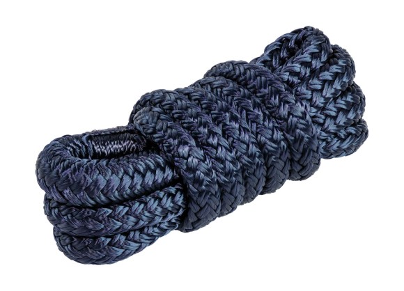 Веревка из полиэстера с огонами для крепления кранца, d10 мм, L2 м, цвет синий
