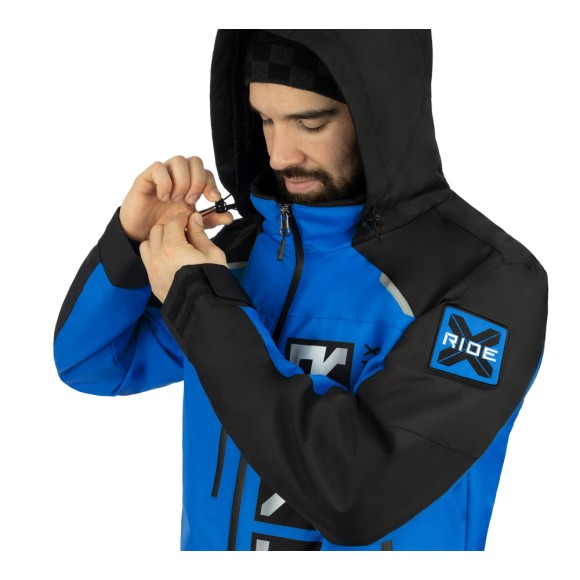 Комбинезон FXR Recruit F.A.S.T. с утеплителем Black/Blue, 2XL