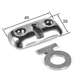 Крючок-проушина для кранцев, сталь Крючок-проушина для кранцев, сталь