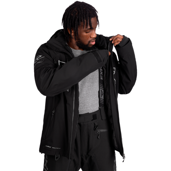 Куртка FXR Helium Pro 3-in-1 с утеплителем Black/Grey, 3XL