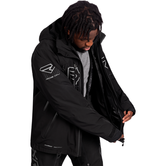 Куртка FXR Helium Pro 3-in-1 с утеплителем Black/Grey, 3XL