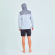 Лайкра с капюшоном JetPilot Venture L/S Hooded Hydro Tee Grey, 3XL