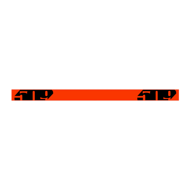 Очки 509 Sinister MX6 без подогрева Orange