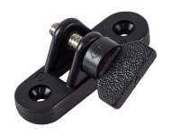 Кронштейн рамы тента палубный черный пластик с пласт.винтом