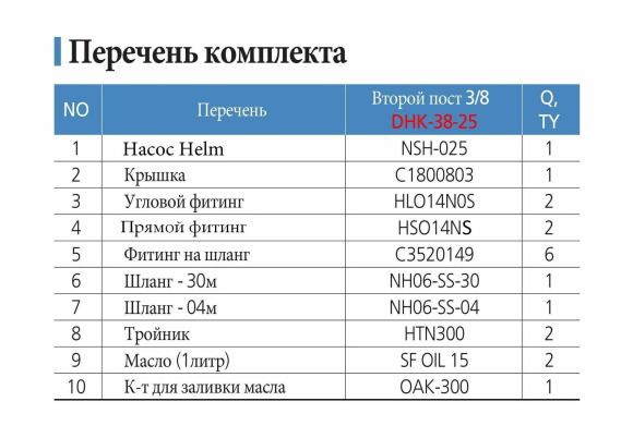Гидравлическая система для установки второго поста управления 200-450 л.с. Sea First