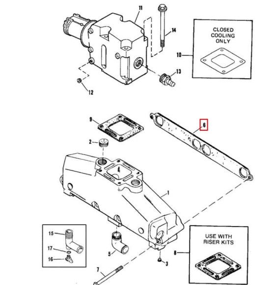 Прокладка паронитовая MERCRUISER (MERCURY) QS Прокладка паронитовая MERCRUISER (MERCURY) QS