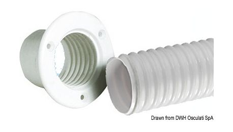 Гофра кабель-трассы d50,8 мм, белая Гофра кабель-трассы d50,8 мм, белая