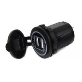 Панель с двойным USB разъемом (5В\4.2А (2.1А+2.1А) и красной подсветкой NEKEKE