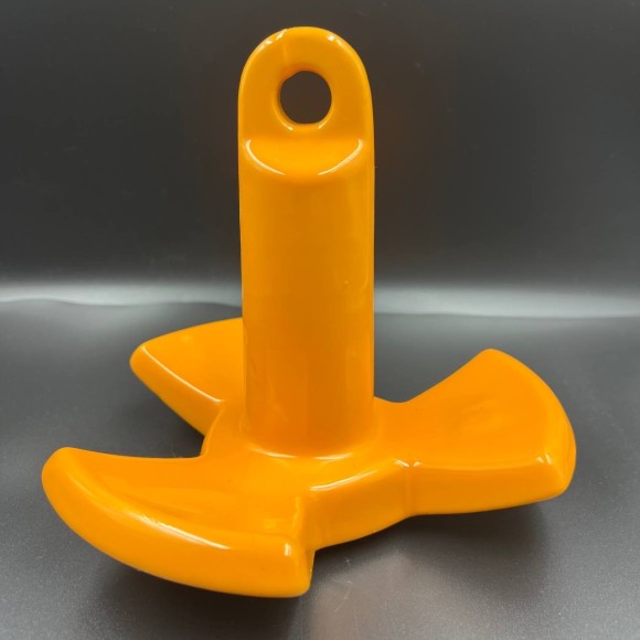 Якорь речной 3-х лепестковый (Оранжевый) с ПВХ покрытием 4.5кг (Allshine)