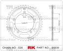 Звезда для мотоцикла ведомая B6839-42