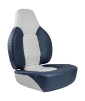 Кресло складное мягкое FISH PRO, цвет серый/синий