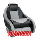 Кресло с болстером Stingray, обивка винил, цвет черный/серый (упаковка из 2 шт.)