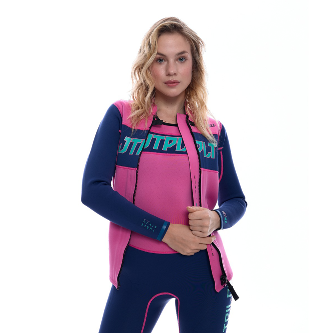Комплект гидрокостюм и гидрокуртка JetPilot RX navy/pink, XL
