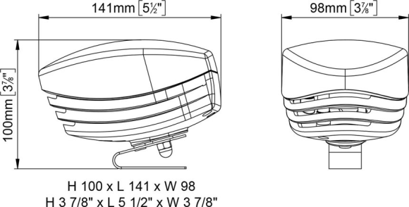 Сигнал звуковой электрический Marco Shark SK1, 12 В, белый