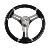 Рулевое колесо Osculati, диаметр 350 мм, цвет черный, уцененное Рулевое колесо Osculati, диаметр 350 мм, цвет черный, уцененное