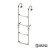 Трап складной с горизонтальным креплением, 4 белых ступени (ширина 270 мм.)