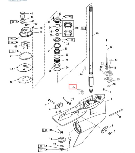 Уплотнение выхлопа (блок-прокладка) Mercruiser (821526001) (Osaka) Уплотнение выхлопа (блок-прокладка) Mercruiser (821526001) (Osaka)