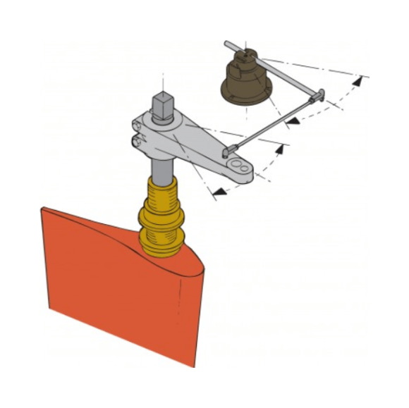 Датчик угла поворота 0-190 Ом, на два указателя Датчик угла поворота 0-190 Ом, на два указателя