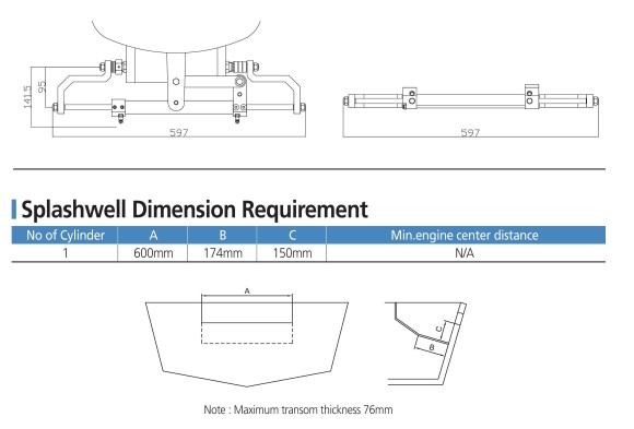 Гидравлическая система рулевого управления от 20 до 95 л.с(44-3/8), Sea First Гидравлическая система рулевого управления от 20 до 95 л.с(44-3/8), Sea First